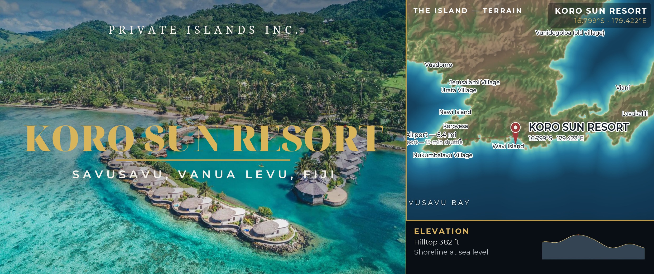Koro Sun Resort and Rainforest Spa brochure