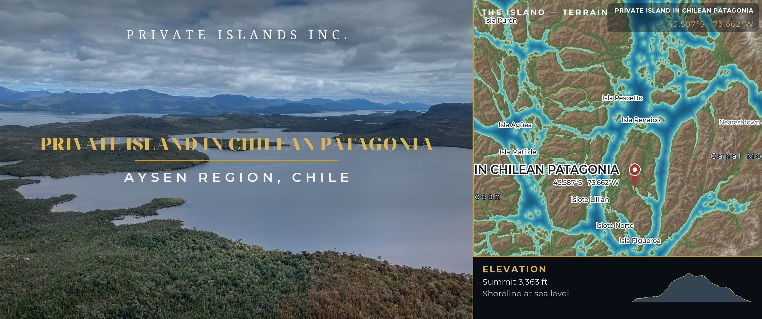 Private Island in Chilean Patagonia brochure