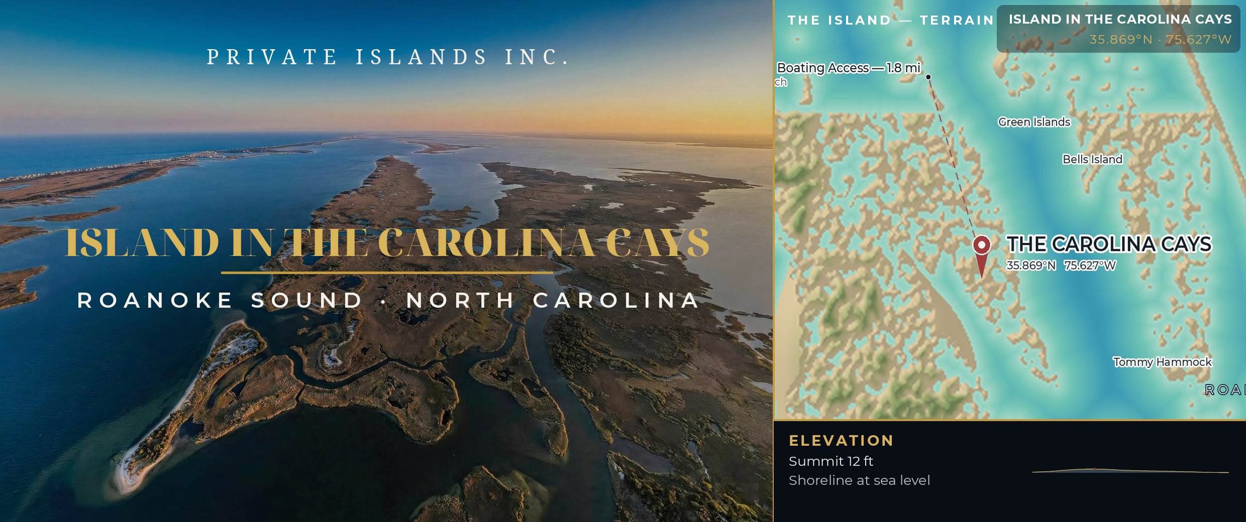 Island in The Carolina Cays brochure