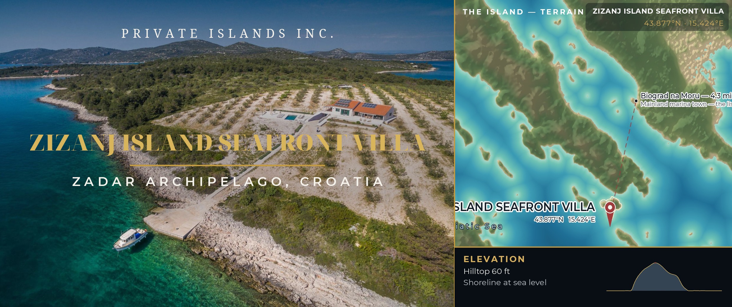 Zizanj Island Seafront Villa brochure