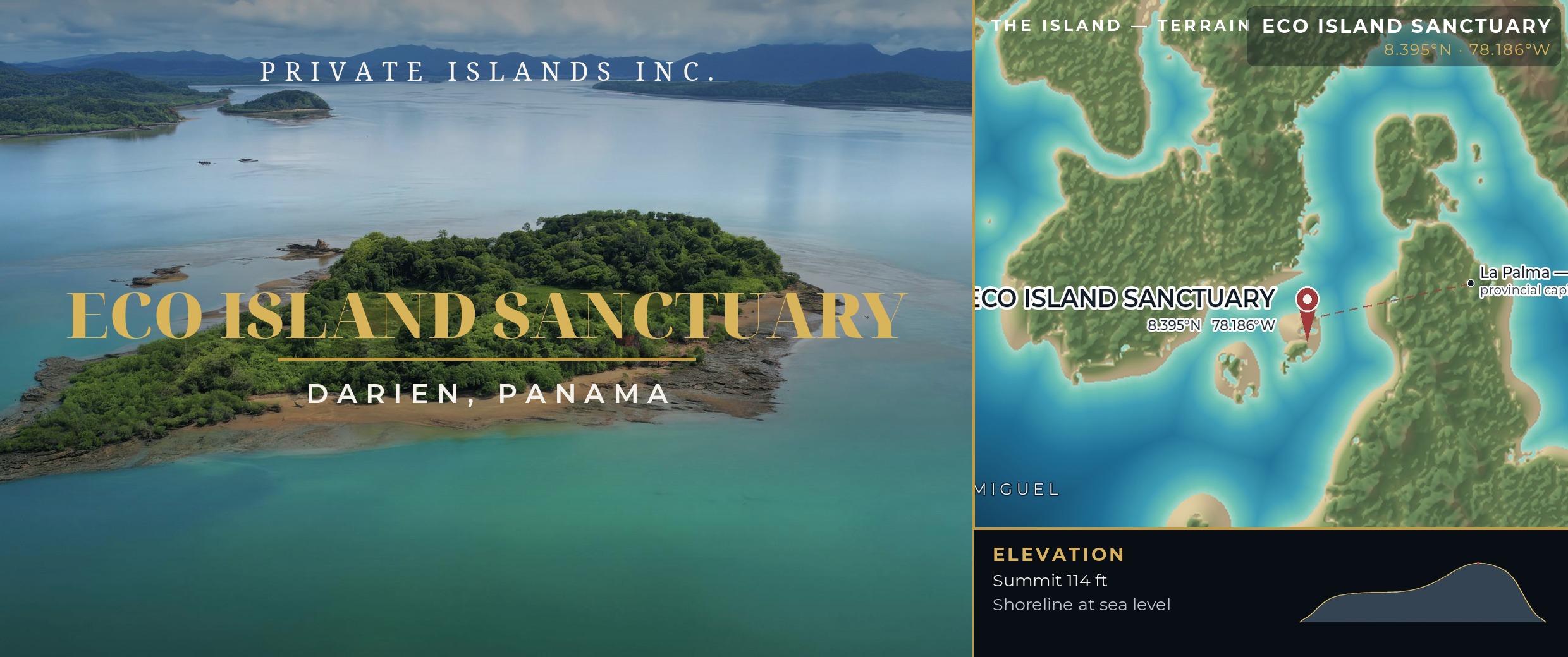 Eco Island Sanctuary, Darien Panama brochure