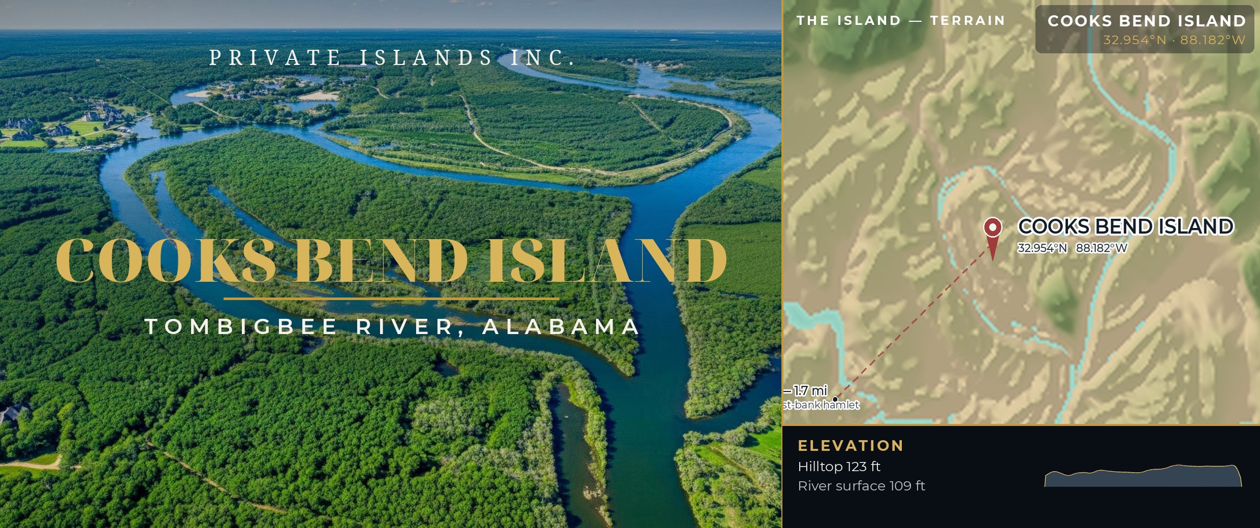 Cooks Bend Island brochure