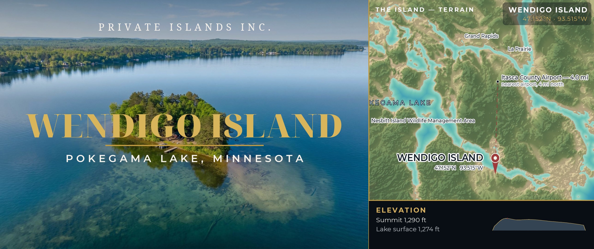 Wendigo Island brochure