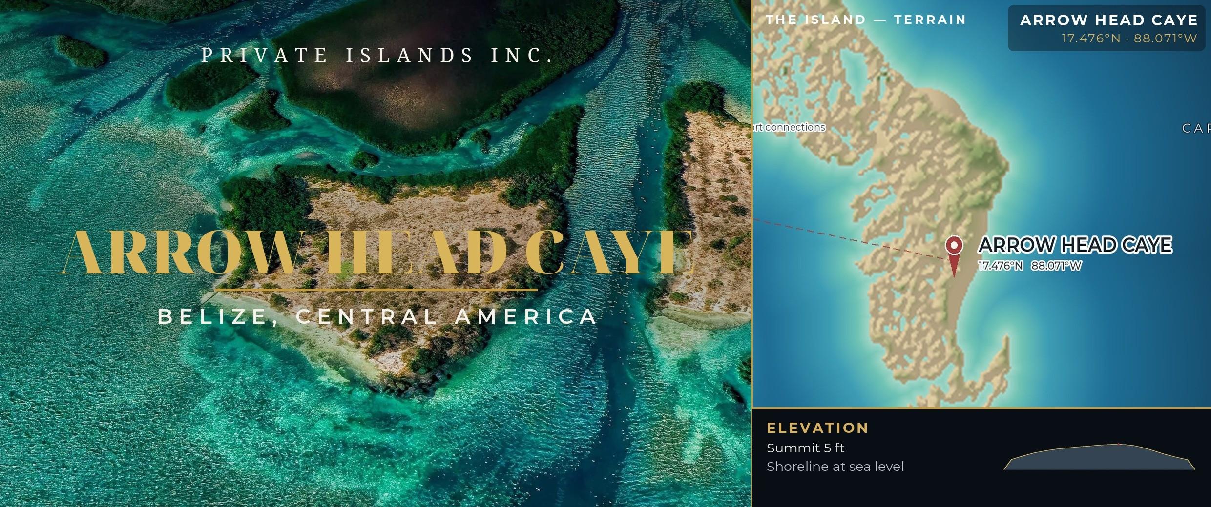 Arrow Head Caye brochure
